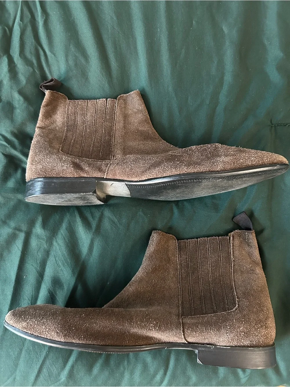 ASOS Men's Dark Brown Suede Chelsea Boot
